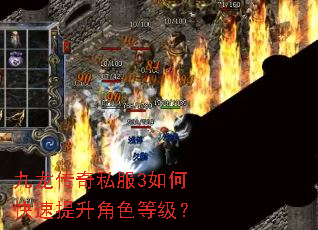 九龙传奇私服3如何快速提升角色等级? 九龙传奇私服3如何快速提升角色等级?