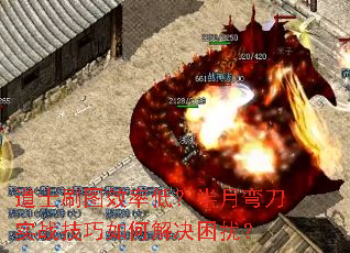 道士刷圖效率低？半月彎刀實戰(zhàn)技巧如何解決困擾？