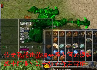 传奇私服击杀精英怪为何必须组战士职业?战士核心作用解析 传奇私服击杀精英怪为何必须组战士职业?战士核心作用解析