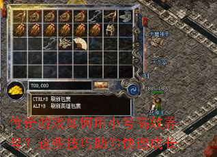 傳奇游戲如何用小號高效養號?這些技巧助你快速成長 傳奇游戲如何用小號高效養號?這些技巧助你快速成長