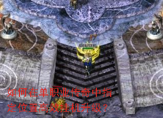 如何在单职业传奇中指定位置高效挂机升级? 如何在单职业传奇中指定位置高效挂机升级?