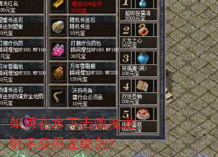 �����ˮ�»���ħ�����ֻ�����ƽ���