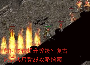 如何快速提升等级?复古风云再启新服攻略指南 如何快速提升等级?复古风云再启新服攻略指南