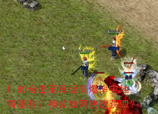 1.80合击至尊版高爆率宝地有哪些?神装如何快速获取? 1.80合击至尊版高爆率宝地有哪些?神装如何快速获取?