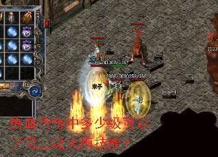 热血传奇中多少级可以学习三级火雨技能? 热血传奇中多少级可以学习三级火雨技能?