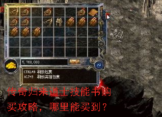 传奇归来道士技能书购买攻略,哪里能买到? 传奇归来道士技能书购买攻略,哪里能买到?