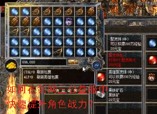 如何在剑网三公益服中快速提升角色战力? 如何在剑网三公益服中快速提升角色战力?