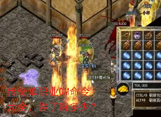 传奇单职业GM命令大全,你了解多少? 传奇单职业GM命令大全,你了解多少?