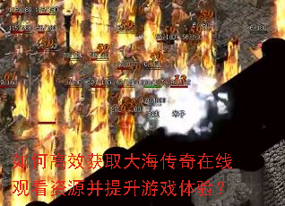 如何高效获取大海传奇在线观看资源并提升游戏体验? 如何高效获取大海传奇在线观看资源并提升游戏体验?