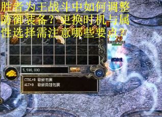 胜者为王战斗中如何调整防御装备？更换时机与属性选择需注意哪些要点？
