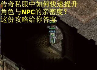 传奇私服中如何快速提升角色与NPC的亲密度？这份攻略给你答案