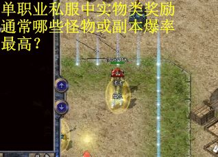 单职业私服中实物类奖励通常哪些怪物或副本爆率最高？