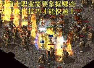 玩道士职业需要掌握哪些基本操作技巧才能快速上手？
